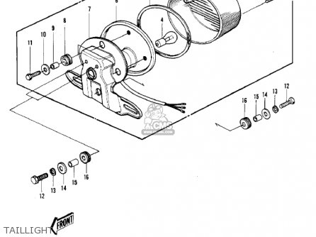 TAILLIGHT - S3 MACH II 1974 USA CANADA