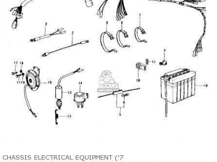 CHASSIS ELECTRICAL EQUIPMENT ('7 - S3A MACH II 1975 USA CANADA