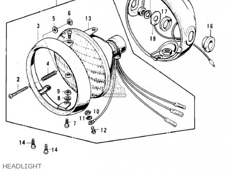HEADLIGHT - S3A MACH II 1975 USA CANADA