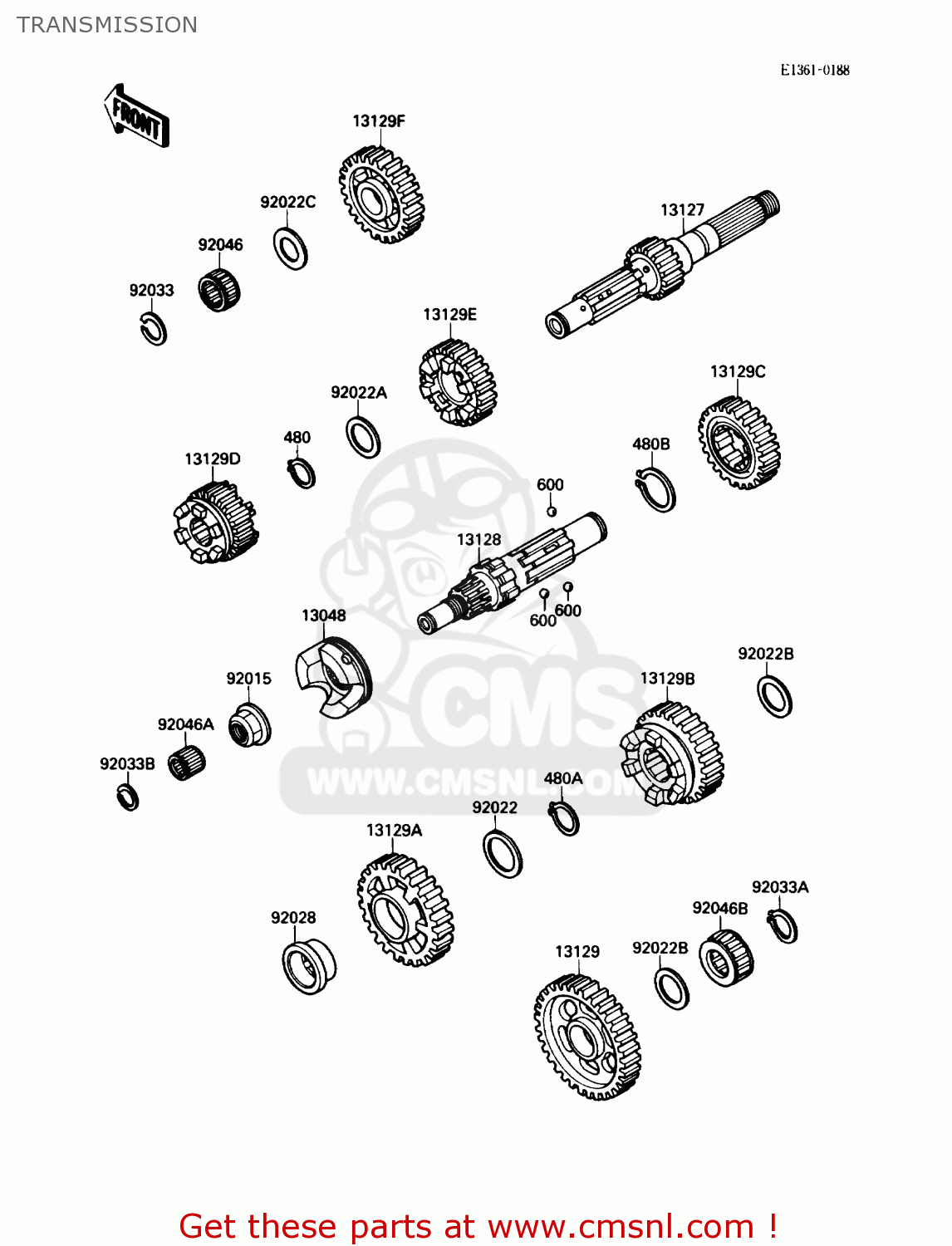 TRANSMISSION VN1500A1 VULCAN 88 1987 USA CALIFORNIA CANADA