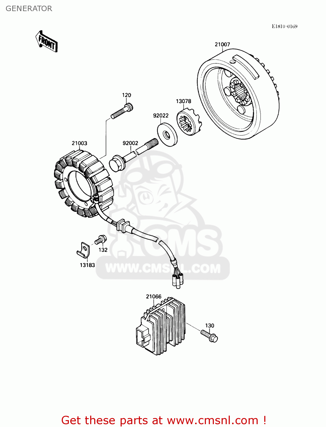 GENERATOR VN1500A1 VULCAN 88 1987 USA CALIFORNIA CANADA
