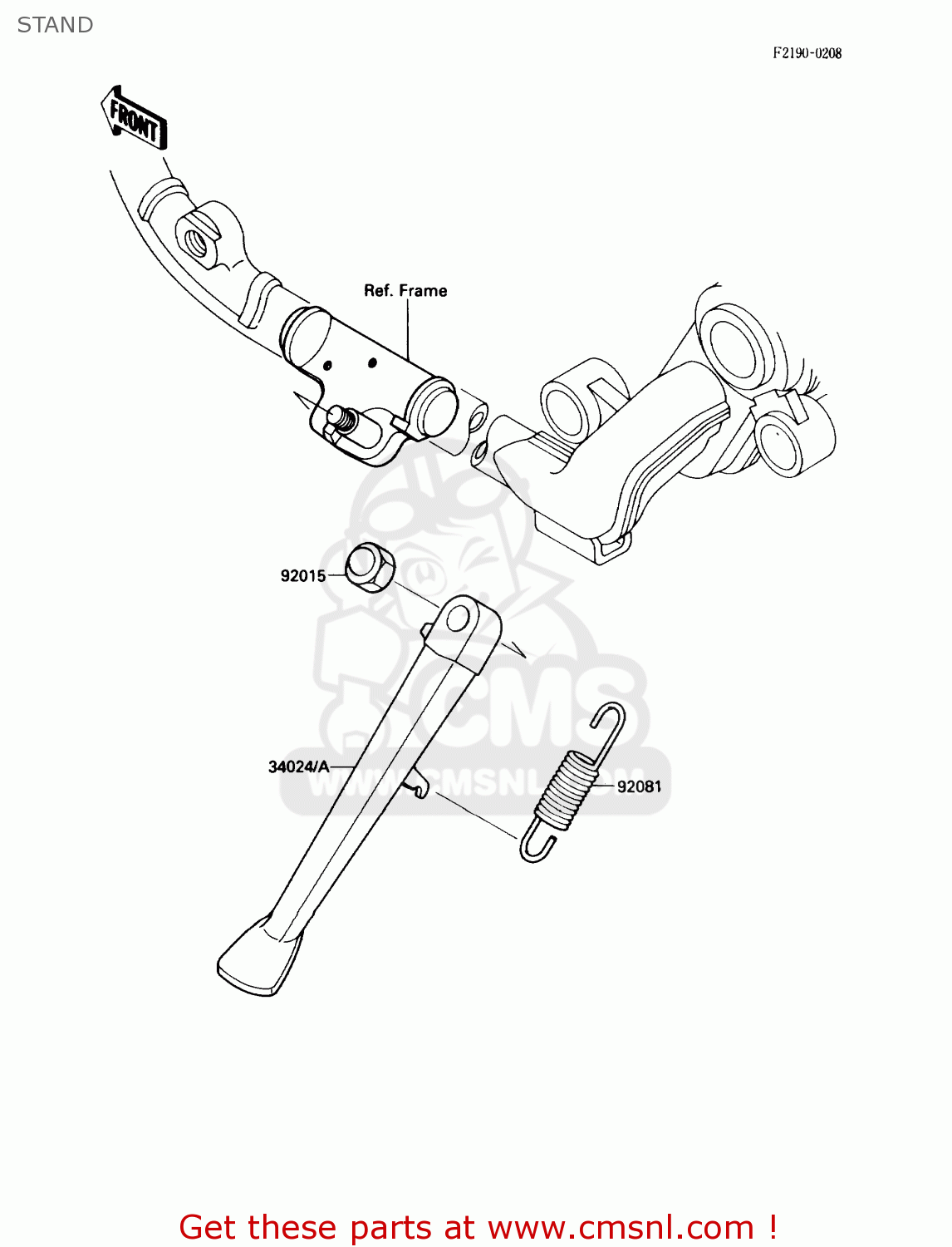 STAND VN1500A1 VULCAN 88 1987 USA CALIFORNIA CANADA