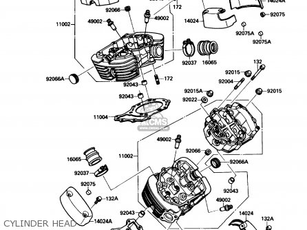 CYLINDER HEAD - VN1500A1 VULCAN 88 1987 USA CALIFORNIA CANADA
