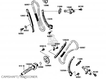 CAMSHAFT/TENSIONER - VN1500A1 VULCAN 88 1987 USA CALIFORNIA CANADA