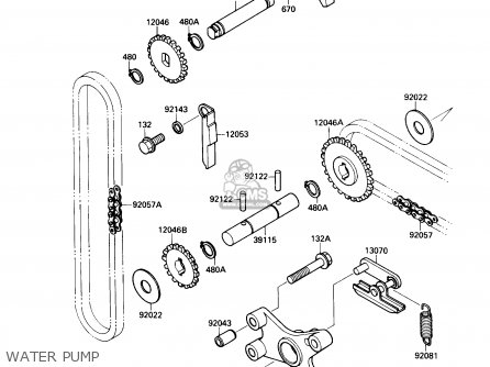 WATER PUMP - VN1500A1 VULCAN 88 1987 USA CALIFORNIA CANADA