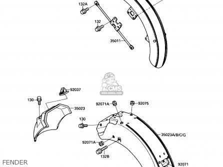 FENDER - VN1500A1 VULCAN 88 1987 USA CALIFORNIA CANADA