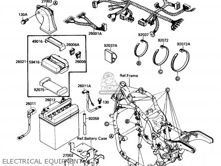 ELECTRICAL EQUIPMENT - VN1500A1 VULCAN 88 1987 USA CALIFORNIA CANADA