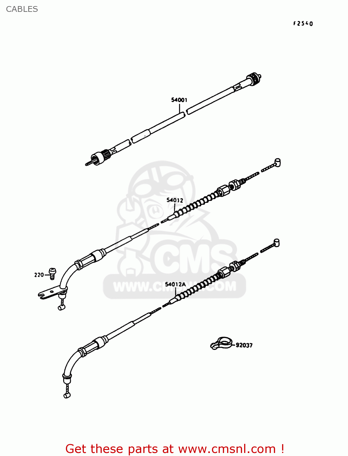 CABLES VN1500A10 VULCAN 1500 1996 USA CALIFORNIA