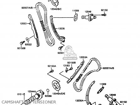 CAMSHAFT(S)/TENSIONER - VN1500A10 VULCAN 1500 1996 USA CALIFORNIA