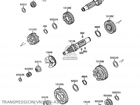 TRANSMISSION(VN1500-A10) - VN1500A10 VULCAN 1500 1996 USA CALIFORNIA
