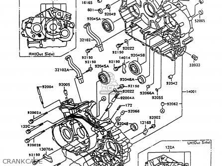 CRANKCASE - VN1500A10 VULCAN 1500 1996 USA CALIFORNIA