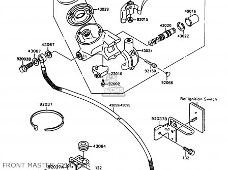 FRONT MASTER CYLINDER - VN1500A10 VULCAN 1500 1996 USA CALIFORNIA