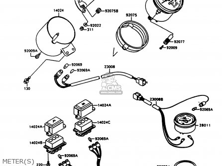 METER(S) - VN1500A10 VULCAN 1500 1996 USA CALIFORNIA