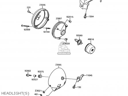 HEADLIGHT(S) - VN1500A10 VULCAN 1500 1996 USA CALIFORNIA