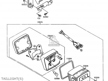 TAILLIGHT(S) - VN1500A10 VULCAN 1500 1996 USA CALIFORNIA