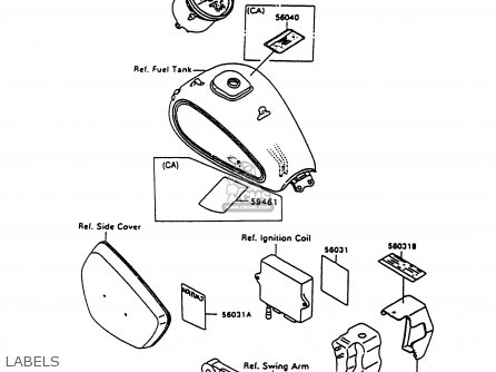 LABELS - VN1500A10 VULCAN 1500 1996 USA CALIFORNIA