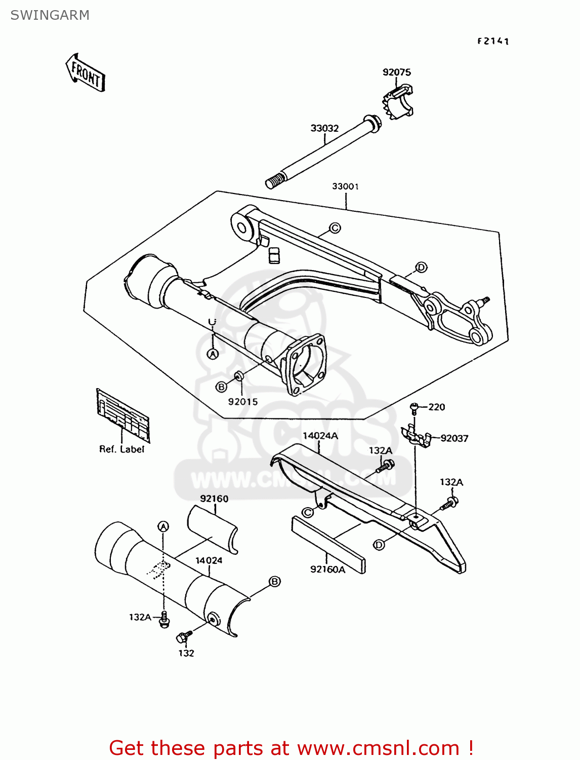 SWINGARM VN1500A11 VULCAN 1500 1997 USA CALIFORNIA