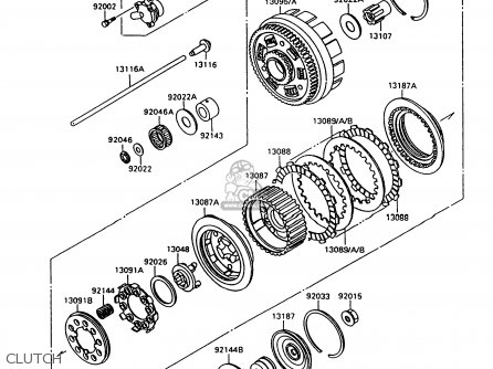 CLUTCH - VN1500A11 VULCAN 1500 1997 USA CALIFORNIA