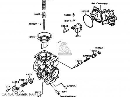 CARBURETOR PARTS - VN1500A11 VULCAN 1500 1997 USA CALIFORNIA