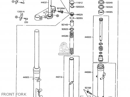 FRONT FORK - VN1500A11 VULCAN 1500 1997 USA CALIFORNIA