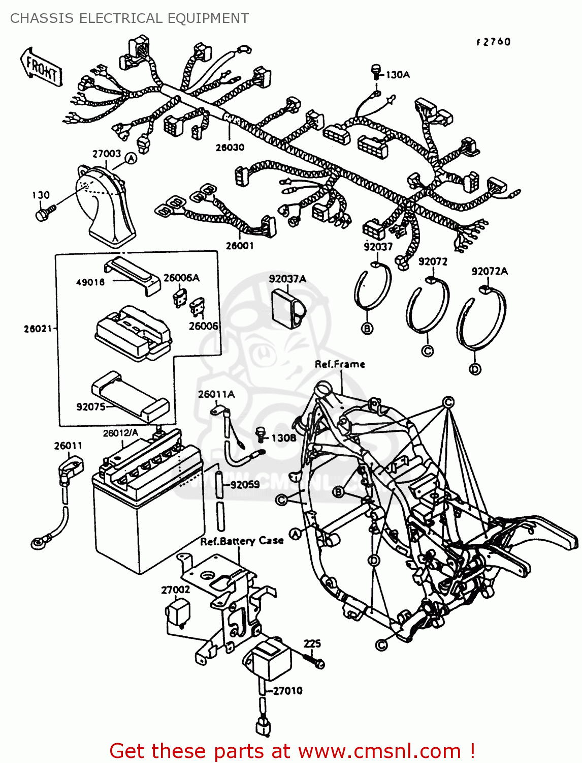 CHASSIS ELECTRICAL EQUIPMENT VN1500A12 VULCAN 1500 1998 USA CALIFORNIA