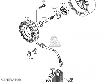 GENERATOR - VN1500A12 VULCAN 1500 1998 USA CALIFORNIA