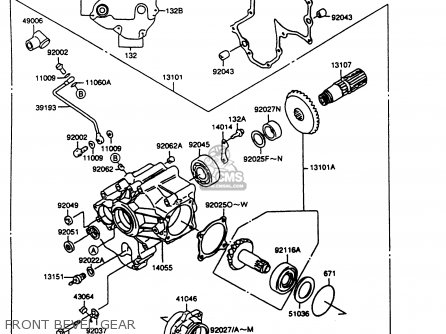 FRONT BEVEL GEAR - VN1500A12 VULCAN 1500 1998 USA CALIFORNIA