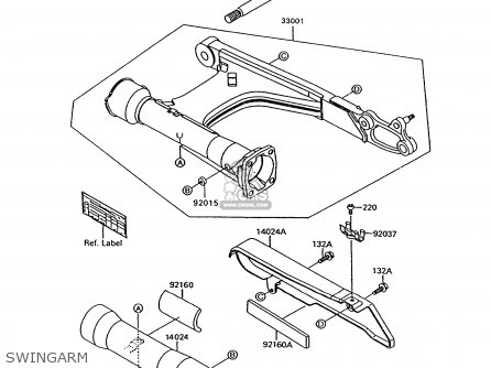 SWINGARM - VN1500A12 VULCAN 1500 1998 USA CALIFORNIA
