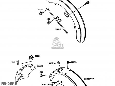 FENDERS - VN1500A12 VULCAN 1500 1998 USA CALIFORNIA