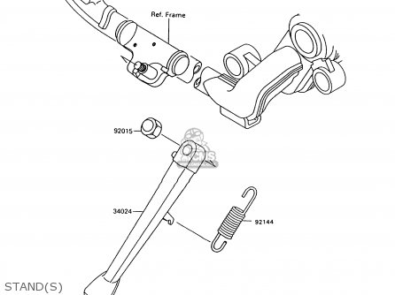 STAND(S) - VN1500A12 VULCAN 1500 1998 USA CALIFORNIA