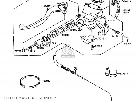 CLUTCH MASTER CYLINDER - VN1500A12 VULCAN 1500 1998 USA CALIFORNIA