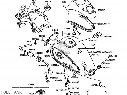 FUEL TANK - VN1500A12 VULCAN 1500 1998 USA CALIFORNIA
