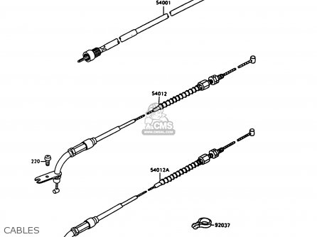 CABLES - VN1500A12 VULCAN 1500 1998 USA CALIFORNIA