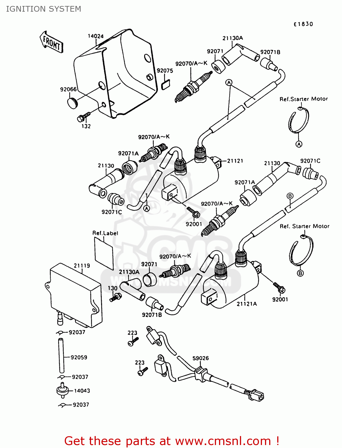 IGNITION SYSTEM VN1500A13 VULCAN 1500 1999 USA CALIFORNIA