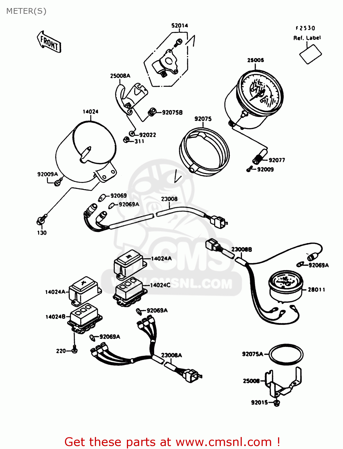 METER(S) VN1500A13 VULCAN 1500 1999 USA CALIFORNIA