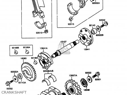 CRANKSHAFT - VN1500A13 VULCAN 1500 1999 USA CALIFORNIA