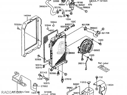 RADIATOR - VN1500A13 VULCAN 1500 1999 USA CALIFORNIA
