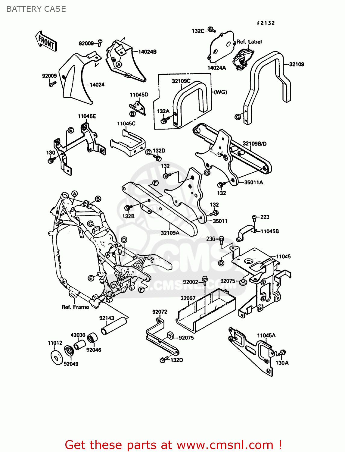 BATTERY CASE VN1500A2 VN15 1988 EUROPE FR FG IT SD ST
