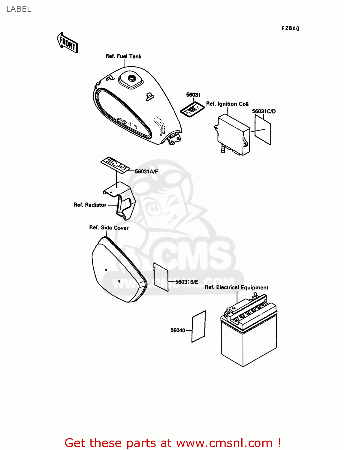 LABEL VN1500A2 VN15 1988 EUROPE FR FG IT SD ST