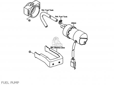 FUEL PUMP - VN1500A2 VN15 1988 EUROPE FR FG IT SD ST