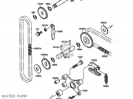 WATER PUMP - VN1500A2 VN15 1988 EUROPE FR FG IT SD ST