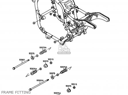 FRAME FITTING - VN1500A2 VN15 1988 EUROPE FR FG IT SD ST