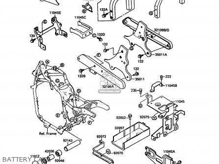 BATTERY CASE - VN1500A2 VN15 1988 EUROPE FR FG IT SD ST