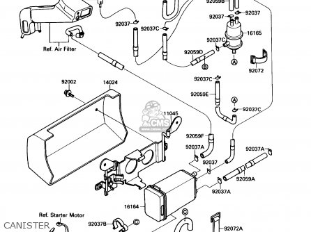 CANISTER - VN1500A2 VULCAN 88 1988 USA CALIFORNIA CANADA