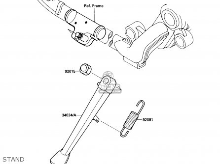 STAND - VN1500A2 VULCAN 88 1988 USA CALIFORNIA CANADA