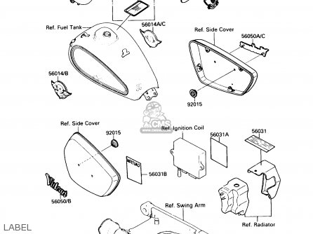 LABEL - VN1500A2 VULCAN 88 1988 USA CALIFORNIA CANADA