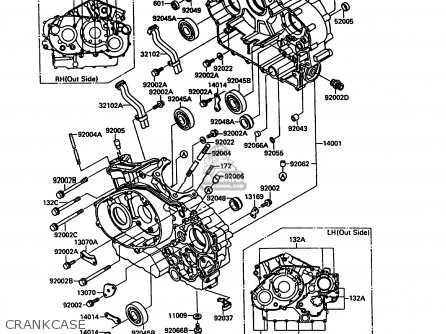 CRANKCASE - VN1500A3 VN15 1989 FG