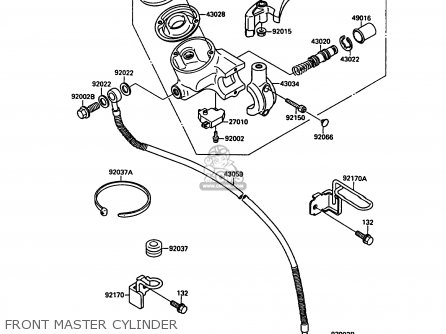 FRONT MASTER CYLINDER - VN1500A3 VN15 1989 FG