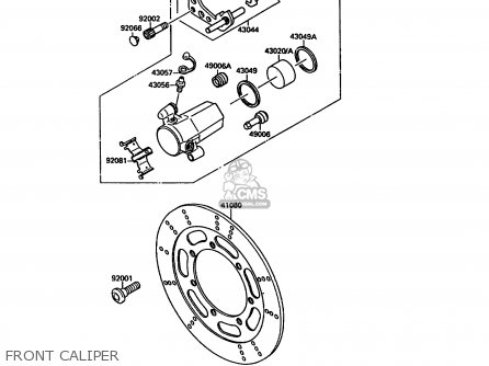 FRONT CALIPER - VN1500A3 VN15 1989 FG