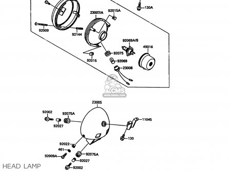 HEAD LAMP - VN1500A3 VN15 1989 FG